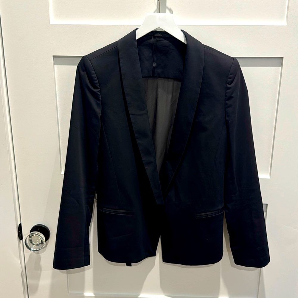 All Saints Black Blazer with Sheer Rear Panel - Best for US size 6